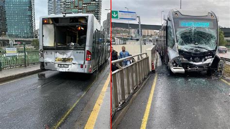 K­a­d­ı­k­ö­y­­d­e­ ­m­e­t­r­o­b­ü­s­ ­k­a­z­a­s­ı­
